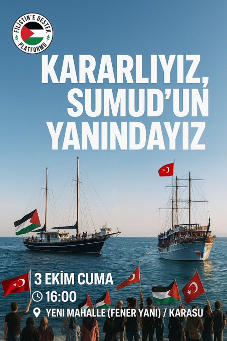 Sakarya Halkı Bir Arada: Sumud Filosuna Destek Veriyor