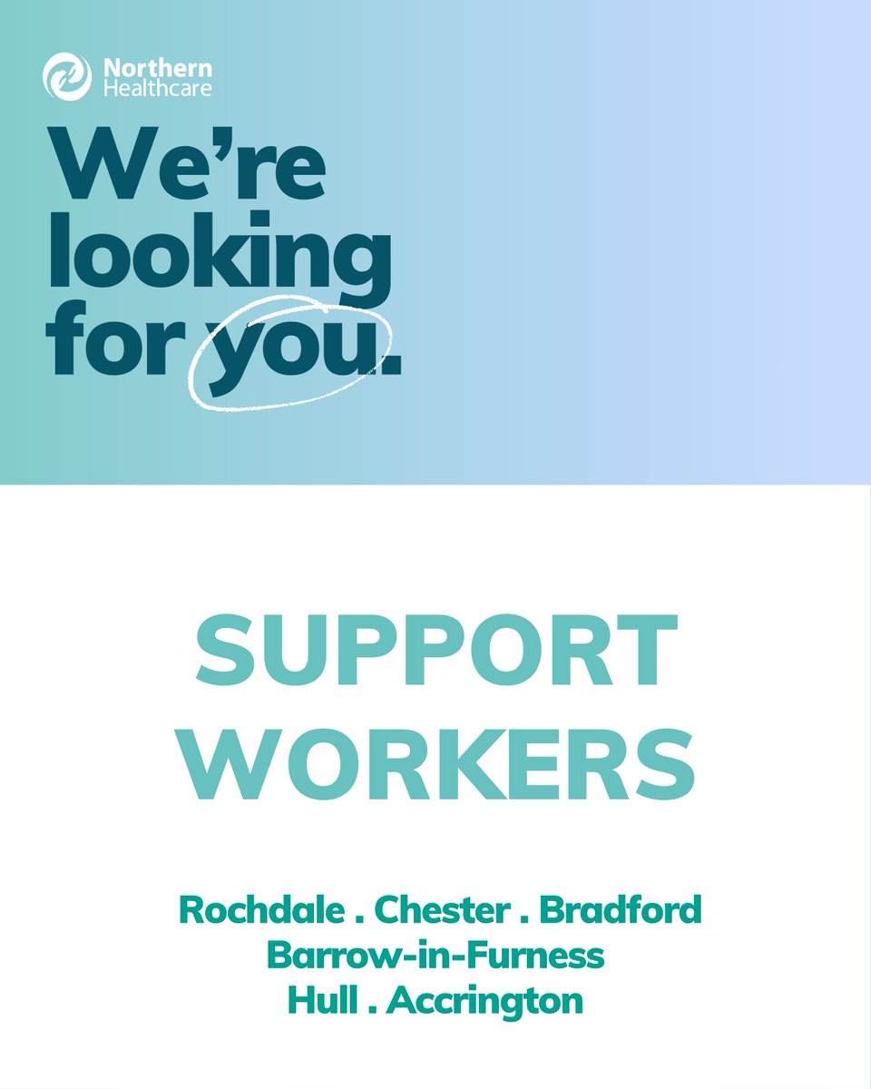 Northern_HC's tweet image. Ready to make a real difference? At Northern Healthcare, we’re looking for Support Workers who will be part of someone’s recovery journey.

Join us, and be part of something life-changing 👉 careers.northernhealthcare.org.uk

#WeAreNHC #SupportWorkers #MentalHealth #SocialCare