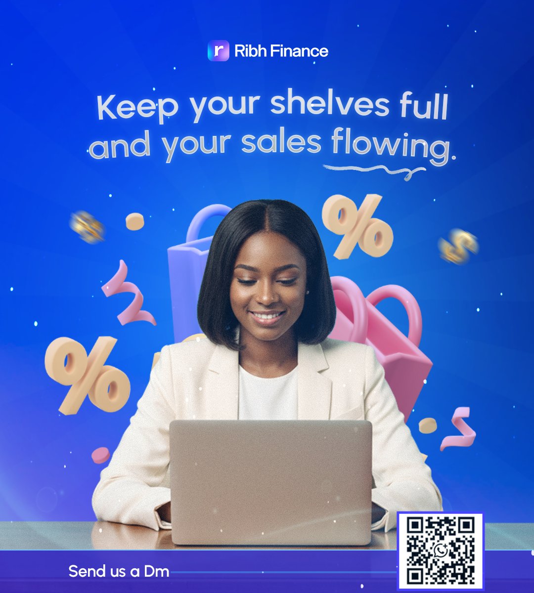 When payments are delayed, your inventory just sits there.

With Ribh Finance, you can pay vendors on time, restock faster, and keep sales moving.