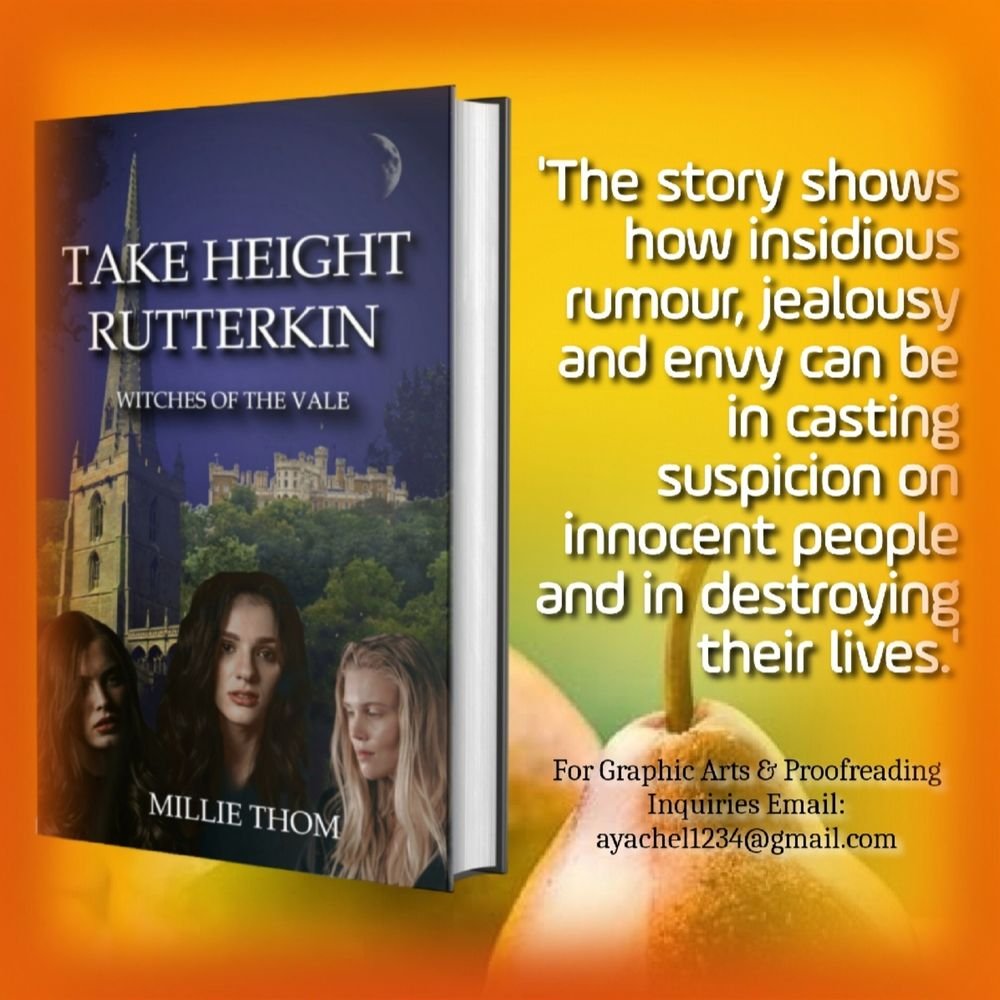 ZeaPerez3's tweet image. 🌿🌻🌿 #BookRecommendations
&apos;Millie Thom writes - so effortless, it seems, but very descriptive and authentic.&apos;

🌻&apos;TAKE HEIGHT, RUTTERKIN: Witches of the Vale&apos; by 
@MillieThom 
 
BUY HERE: amazon.com/Take-Height-Ru… 

#readingcommunity #WritingCommmunity #History #fiction