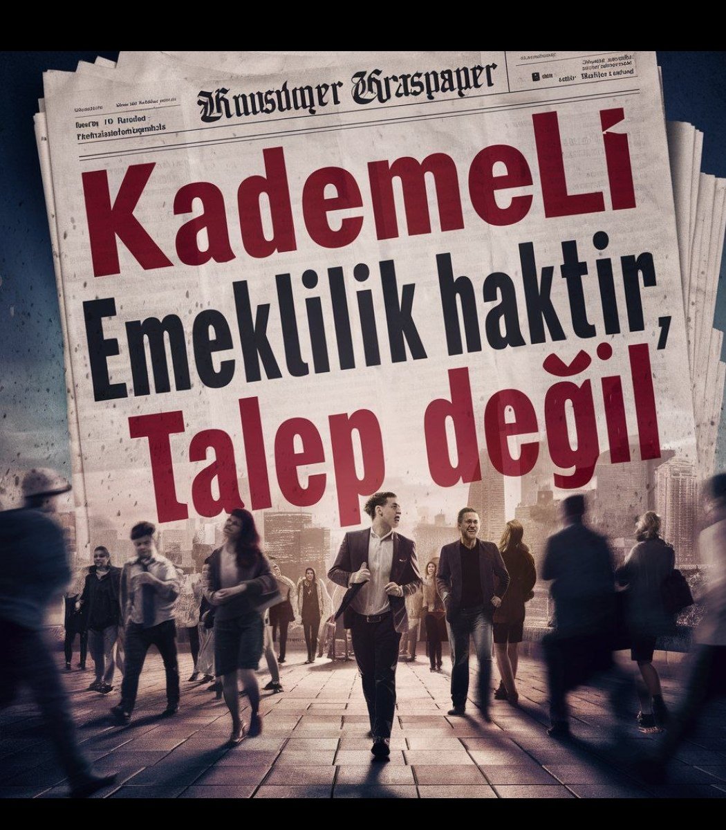 Kademeli emeklilik haktır şarttır.. 

#KademeyiYasalaştırın