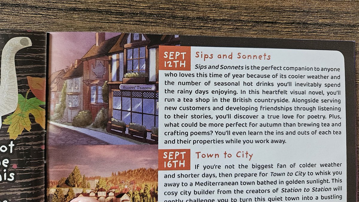 I love it when new Magazines arrive and they feature our games ☺️

OFF &amp; Katanaut in GAMEPLAY
I Hate This Place in EDGE
Sips and Sonnets in PATCH

☕️ coffee + reading these is the best part of my day!