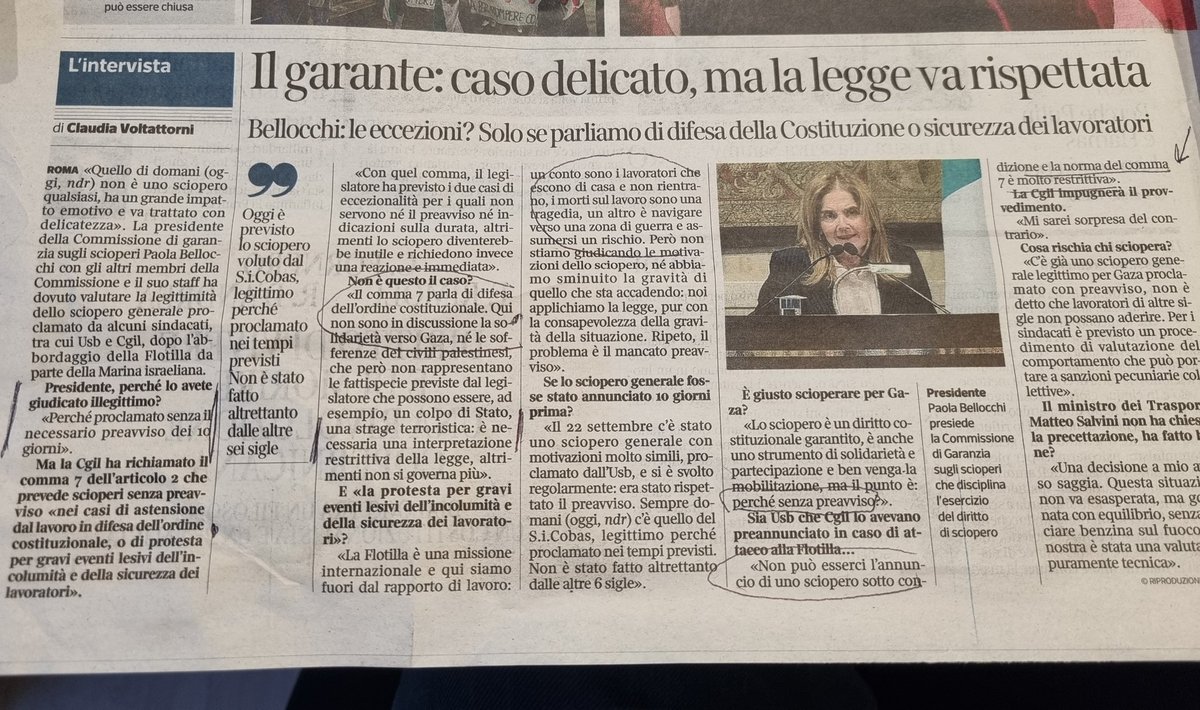 Il Garante sugli scioperi spiega perché quello di oggi è illegittimo. #Rassegnati