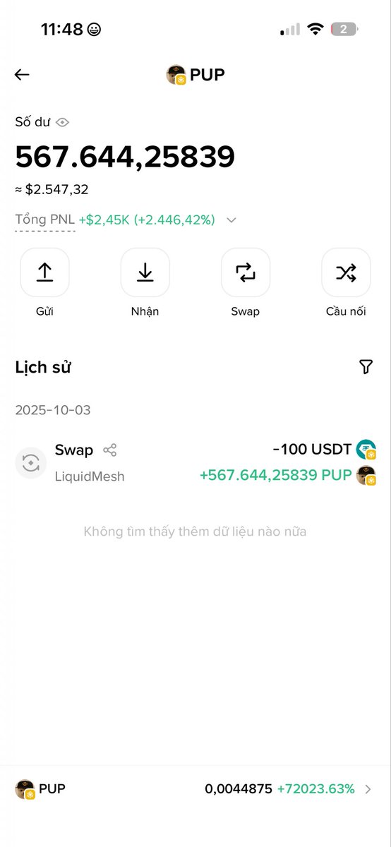 ogmike_eth's tweet photo. $PUP 
Ae nên đánh meme bên BSC
Vol to vãi đái
Hôm qua múc 100$ sáng lên 6k mà ko biết, mở máy ra chốt làm nhẹ 2k5 1 đêm hehe https://t.co/yiu0P7LkS1