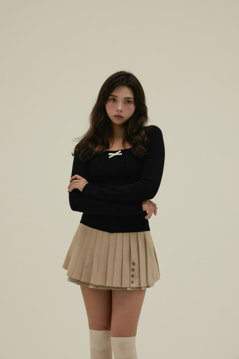 Andmary Dida pleats flare skirt