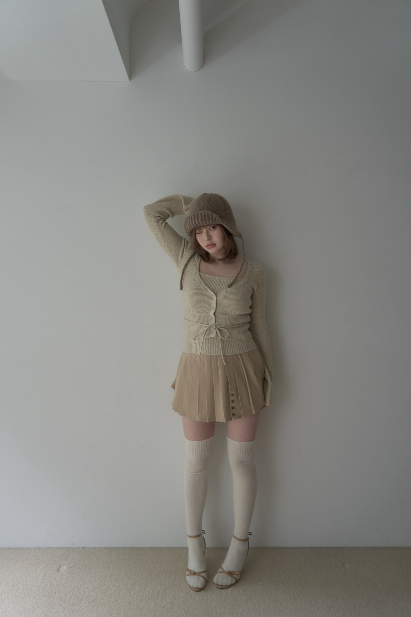 Dida pleats flare skirt アンドマリー ANDMARY】Dida pleats flare skirt