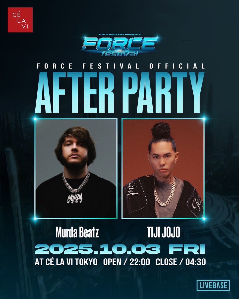 meet me tonight <a href="/celavitokyo/">CÉ LA VI Tokyo</a> #force #FORCEfestival