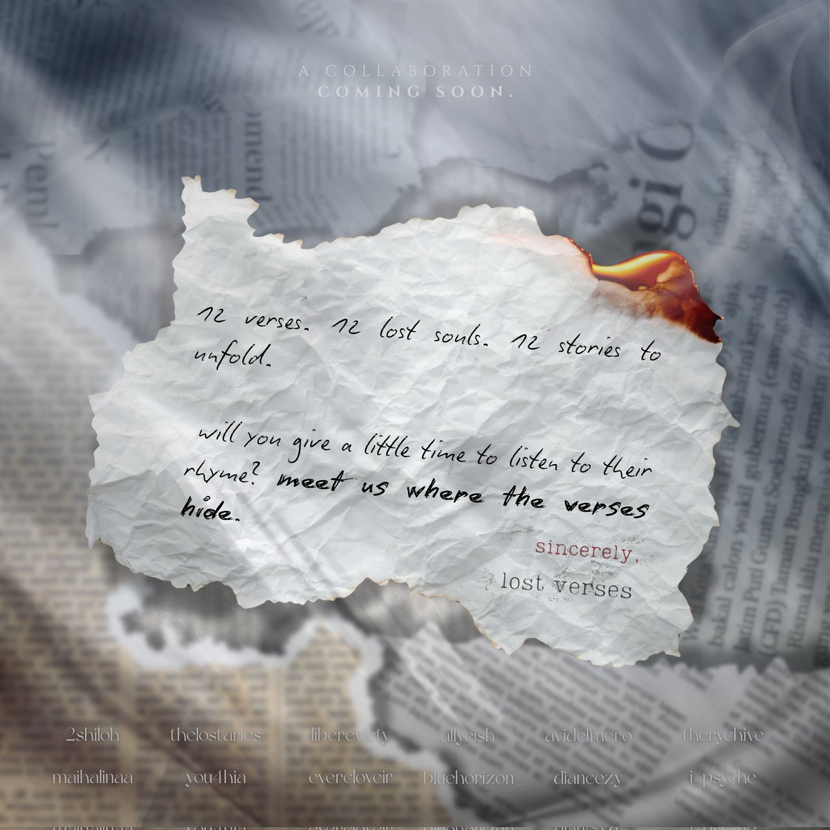 thelostarieswp's tweet photo. coming soon...

#2shiloh #thelostaries #libereviety #allyeish #avidelfuero #therychive #maihalinaa #you4hia #evercloveir #bluehorizon_ #diancezy #ipsyche #wattpad #collaboration https://t.co/3HHmqoPXxx