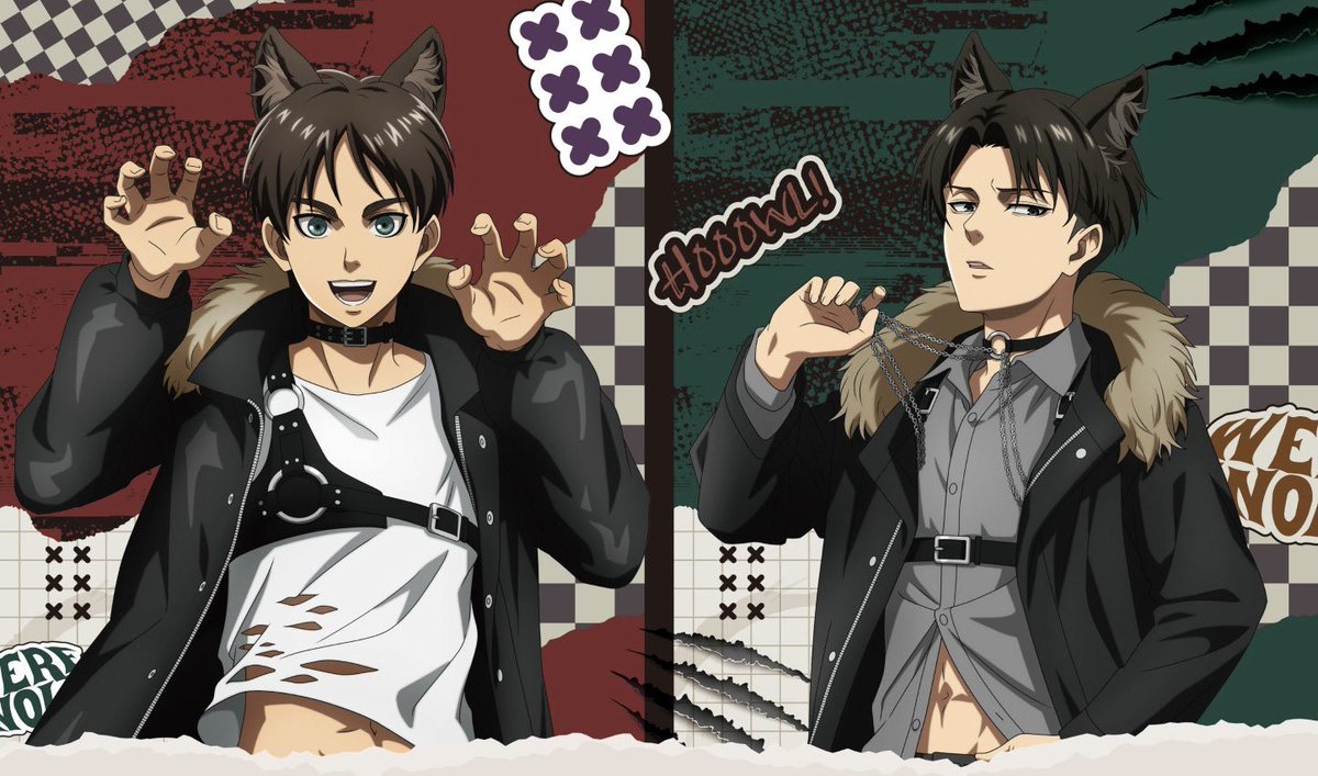 howling and flashing their belly buttons together okaaaayyyyyyyy #riren #ereri