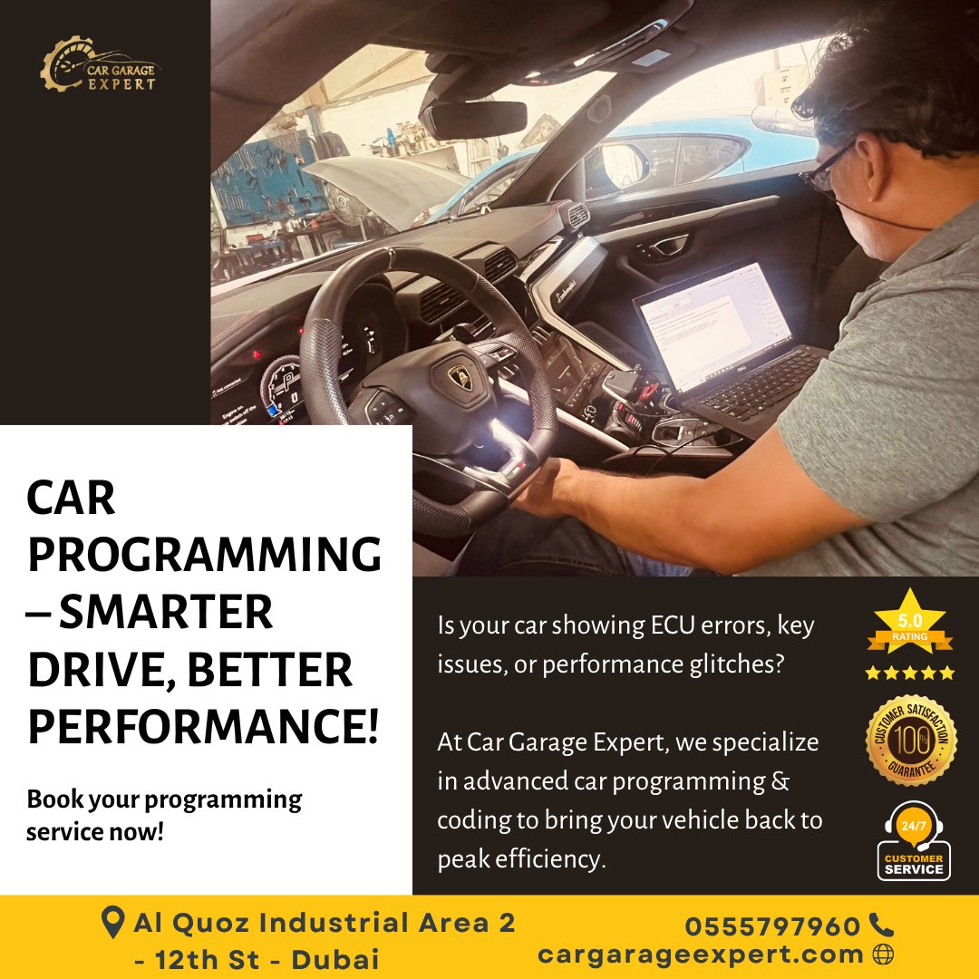 expertcargarage's tweet image. 💻🔧 Car Programming – Smarter Drive, Better Performance!
📞 Call now: 55 5797960
Visit 🌐cargarageexpert.com
#CarProgramming #ECU #CarGarageExpert #DubaiGarage #AutoRepairDubai #CarCoding #DubaiCars #SmartDrive #CarRepairExperts