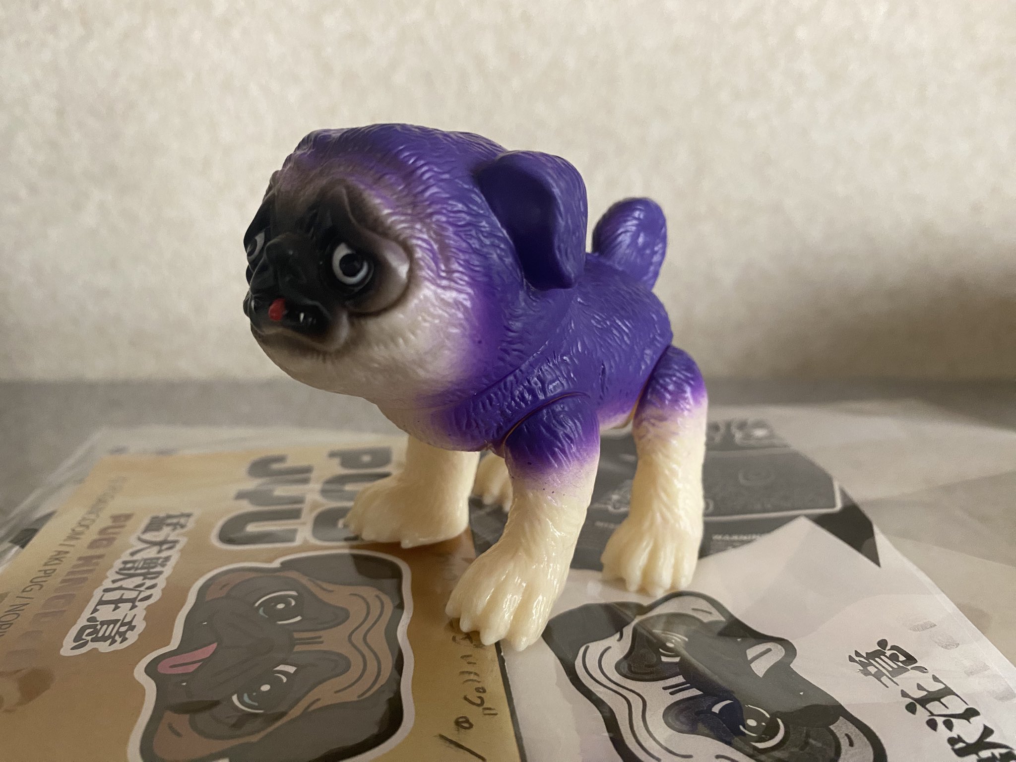 PUGJYU パグ獣 PUG 新品 あきぱぐ PUGJYU パグ獣 春の新緑 ver PUG 新品未開封 ソフビ