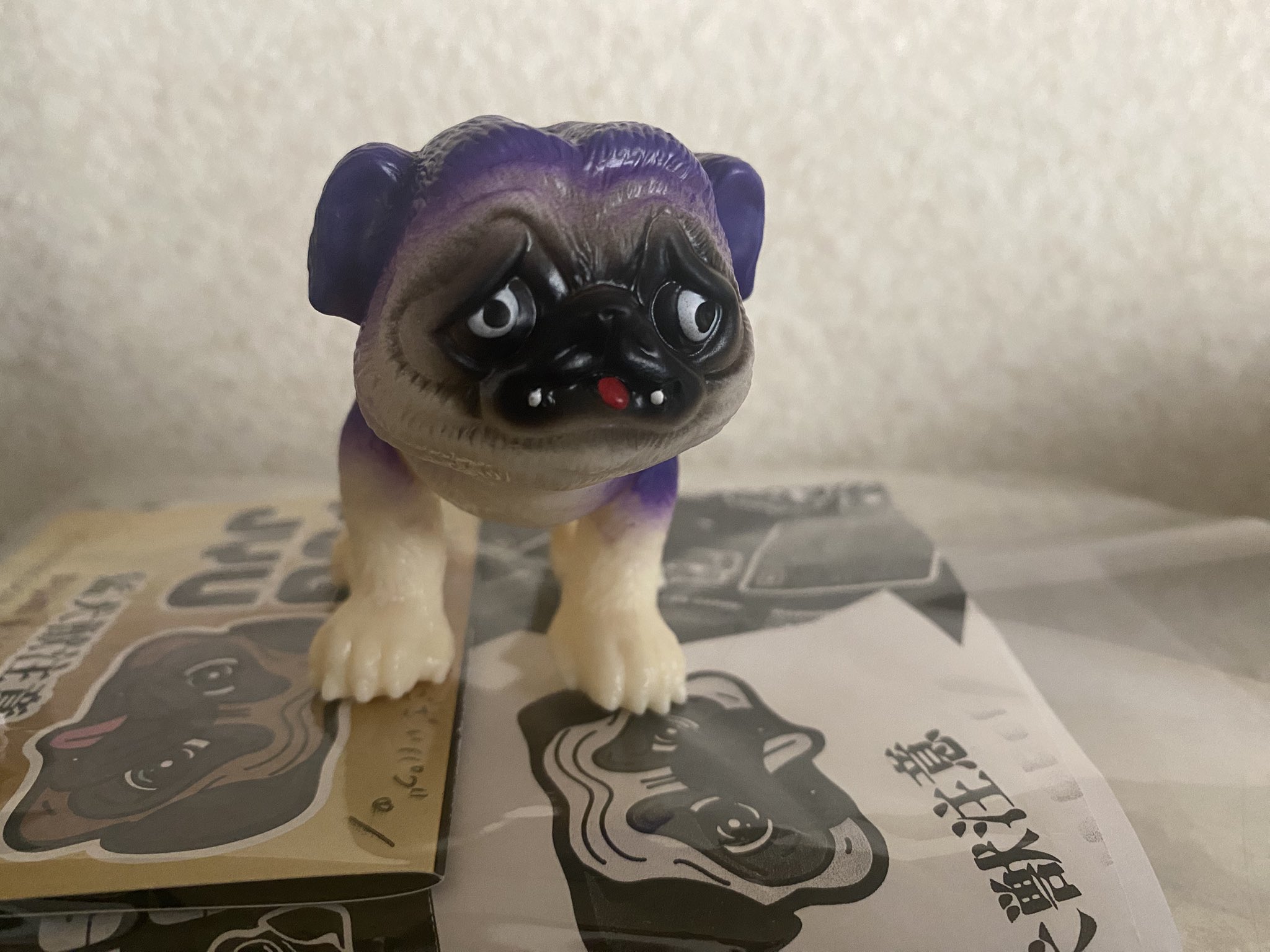 PUGJYU パグ獣 PUG 新品 あきぱぐ PUGJYU パグ獣 春の新緑 ver PUG 新品未開封 ソフビ