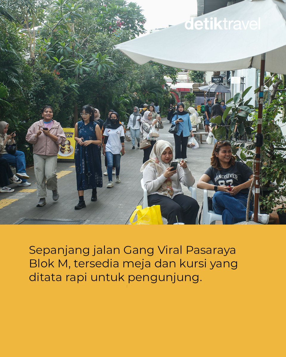 detikTravel's tweet photo. Cek vibesnya, terus tag temen nongkrong kamu biar nggak ketinggalan!🍹
👉 Mau nongki di sini juga? Save dulu biar nggak lupa!
Foto: Rifkianto Nugroho/detikcom
#detikTravel #GangViral #BlokM #JakartaHits #KulinerJakarta #WisataJakarta #TempatHits https://t.co/fjgnqorRem