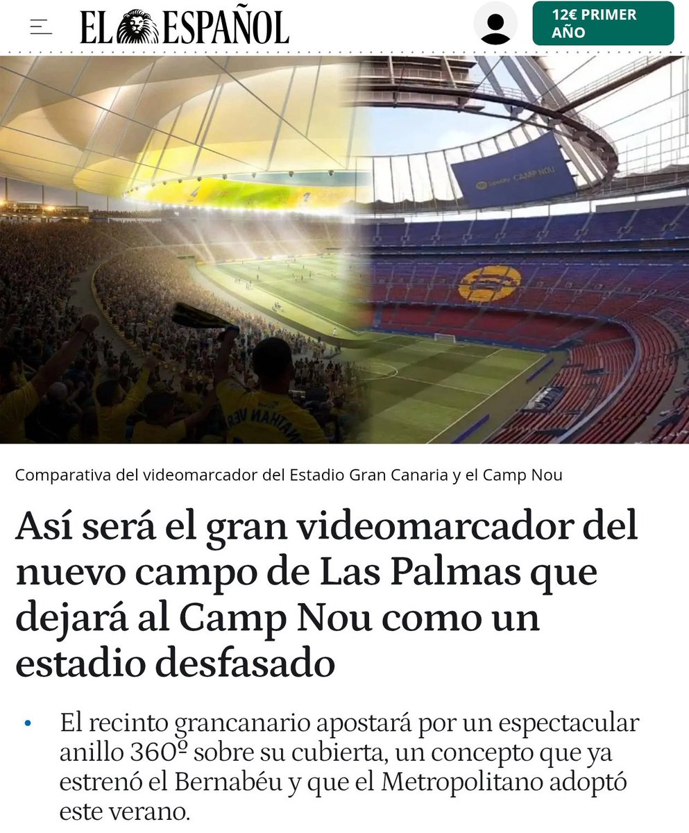 Tenim el nou estadi a mig fer i els de Madrid ja tenen complexe. Ha de ser algun tipus de rècord.