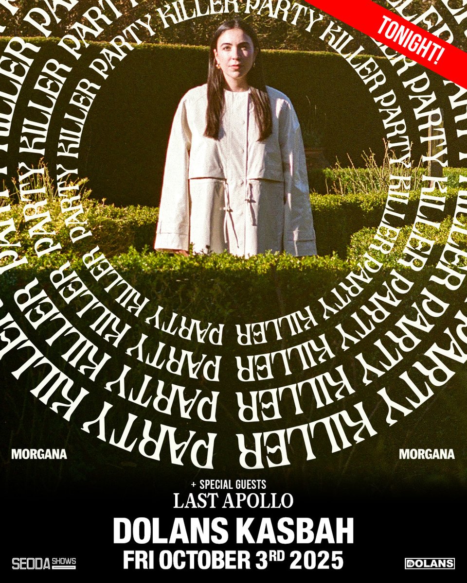 seodashows's tweet photo. *** SHOW REMINDER - TONIGHT!!!! ***
@seodashows proudly present
@morganasparty
+ Special Guest
#LastApollo
Dolans KASBAH
Friday Oct 3rd( i.e. Tonight!!)
doors 8PM
Tickets On Sale NOW
from @mydolans , @TicketmasterIre & HERE:
https://t.co/fM3rOuPuf4
💚💚💚 https://t.co/40tYu26jgG