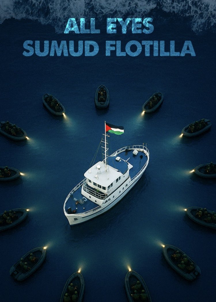 #SumudFlottilla
#GlobalSumudFlotilla 
#sumudforGazza 
#FreedomFlotilla 
#freepalesti̇ne
