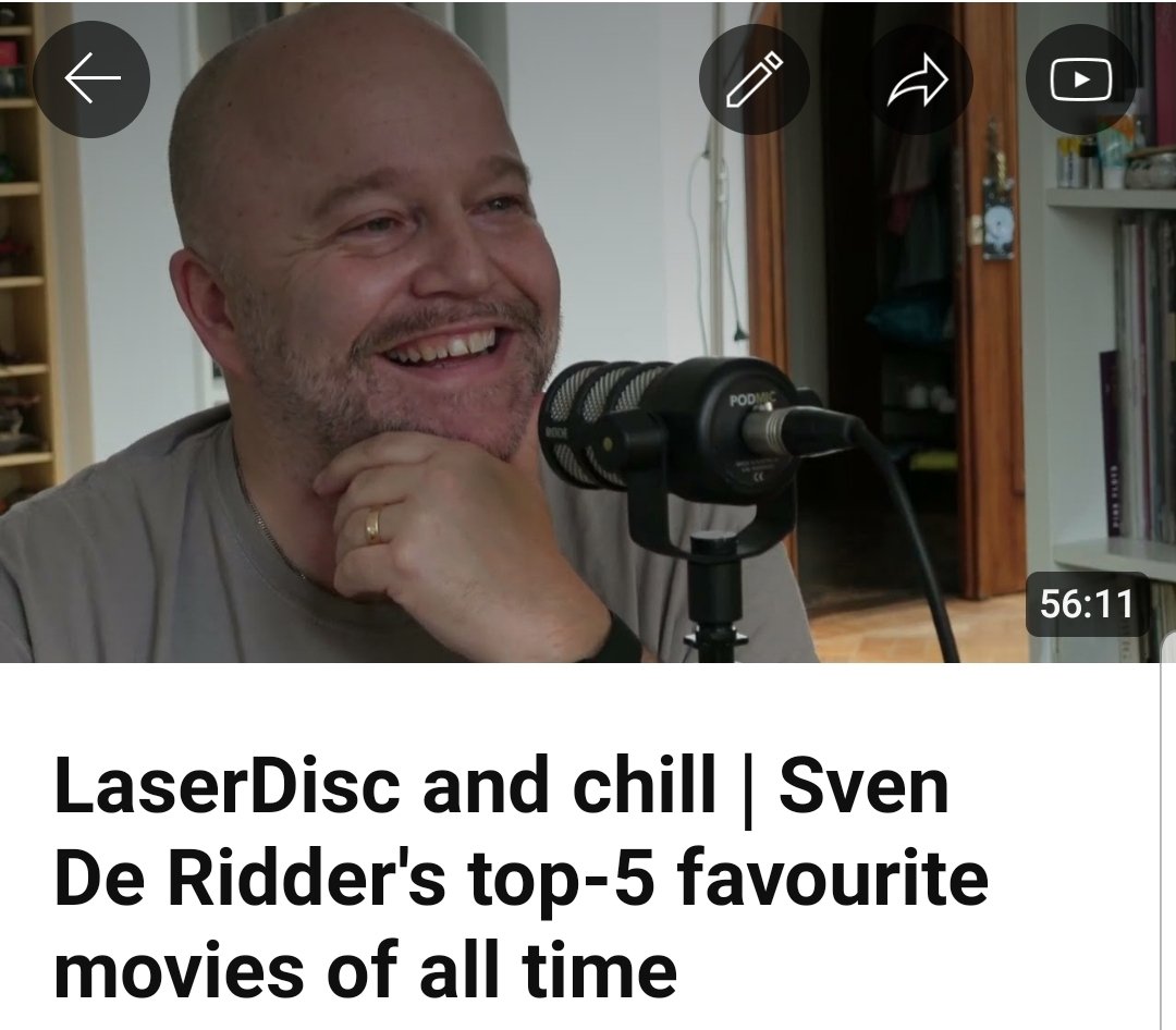 Let's talk favourite movies with Belgian actor and director Sven De Ridder =&gt; youtu.be/Igm0N2wtcvE
