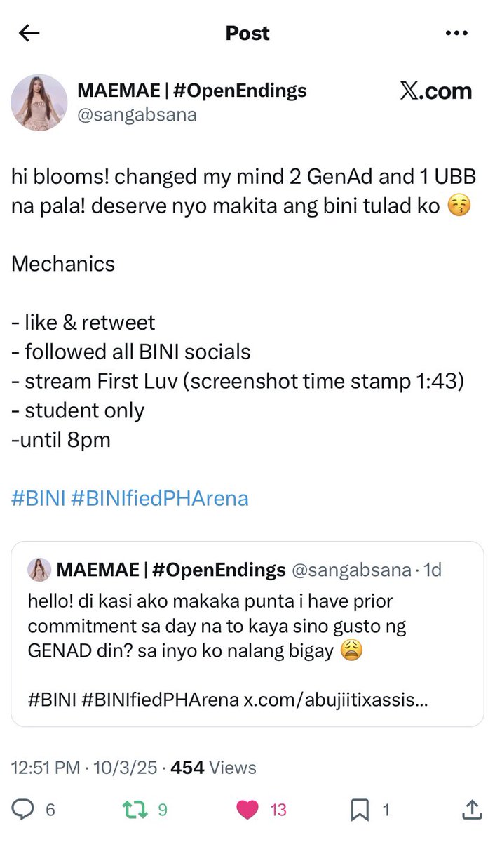 kelleaeiou's tweet photo. @sangabsana #BINI #BINIfiedPHArena https://t.co/I75HihOYLy