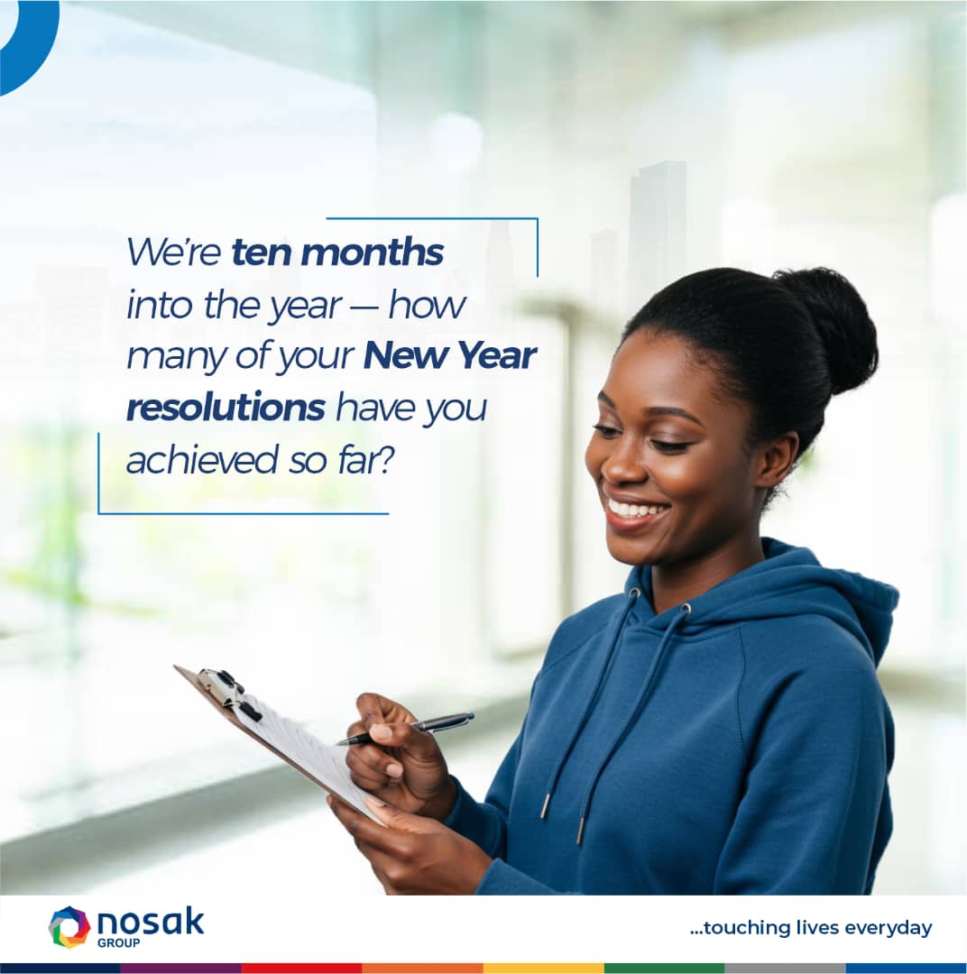 nosakgroup's tweet image. Ten months down, two to go! Resolutions aren’t just for January—there’s still time to tick a few goals off your list before the year ends.

#NosakGroup #2025Goals #StayMotivated #Businessgoals