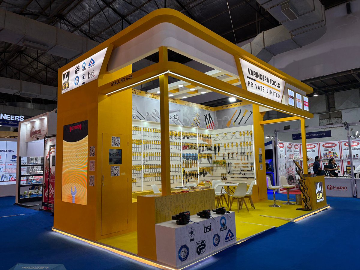 Varindera_Tools's tweet image. Varindera Tools (GK Tools) showcased our premium hand tools — spanners, pliers &amp;amp; more trusted by professionals worldwide.

Big thanks to everyone who visited our stall 🙏
👉 Explore more: varinderatools.com

#VarinderaTools #GKTools #HandTools #MadeInIndia