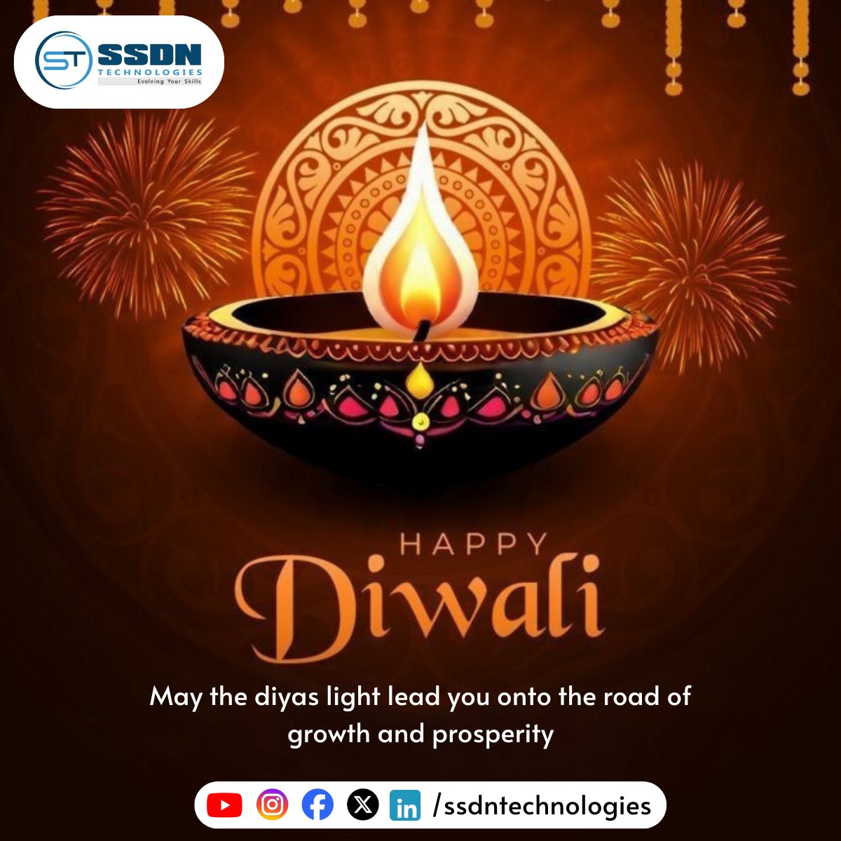 ssdntechnologie's tweet image. 🪔Happy Diwali from #SSDNTechnologies! 🪔
May this festival of lights bring success, happiness &amp;amp; prosperity. Just as our #CorporateTrainingProgram empowers professionals, may your journey ahead shine with knowledge &amp;amp; growth. 

🌐 ssdntech.com

#HappyDiwali #SSDNTech