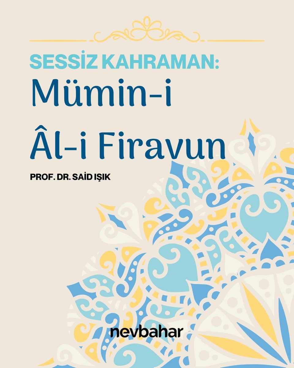 'Firavun'un sarayında sessizce parlayan bir iman, tarihin sayfalarında kaybolmuş bir kahraman… Mümin-i Âl-i Firavun'un cesareti, zulmün gölgesinde adaletin ve hakikatin nasıl korunabileceğini gösteriyor.'

Kur'an Karakterleri sayfası az bilinen isimleri tanıtmaya devam ediyor...