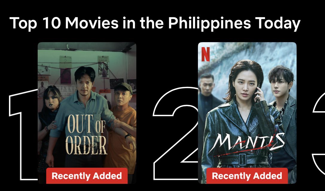 CONGRATULATIONS to all the cast and team of “OOO” direk ALDEN !!!! 

           “TOP 1 Movies in PH 🇵🇭” 

#OutOfOrderOnNetflix 
OOOxNetflix DirekALDEN 
#ALDENRichards <a href="/aldenrichards02/">Alden Richards</a>