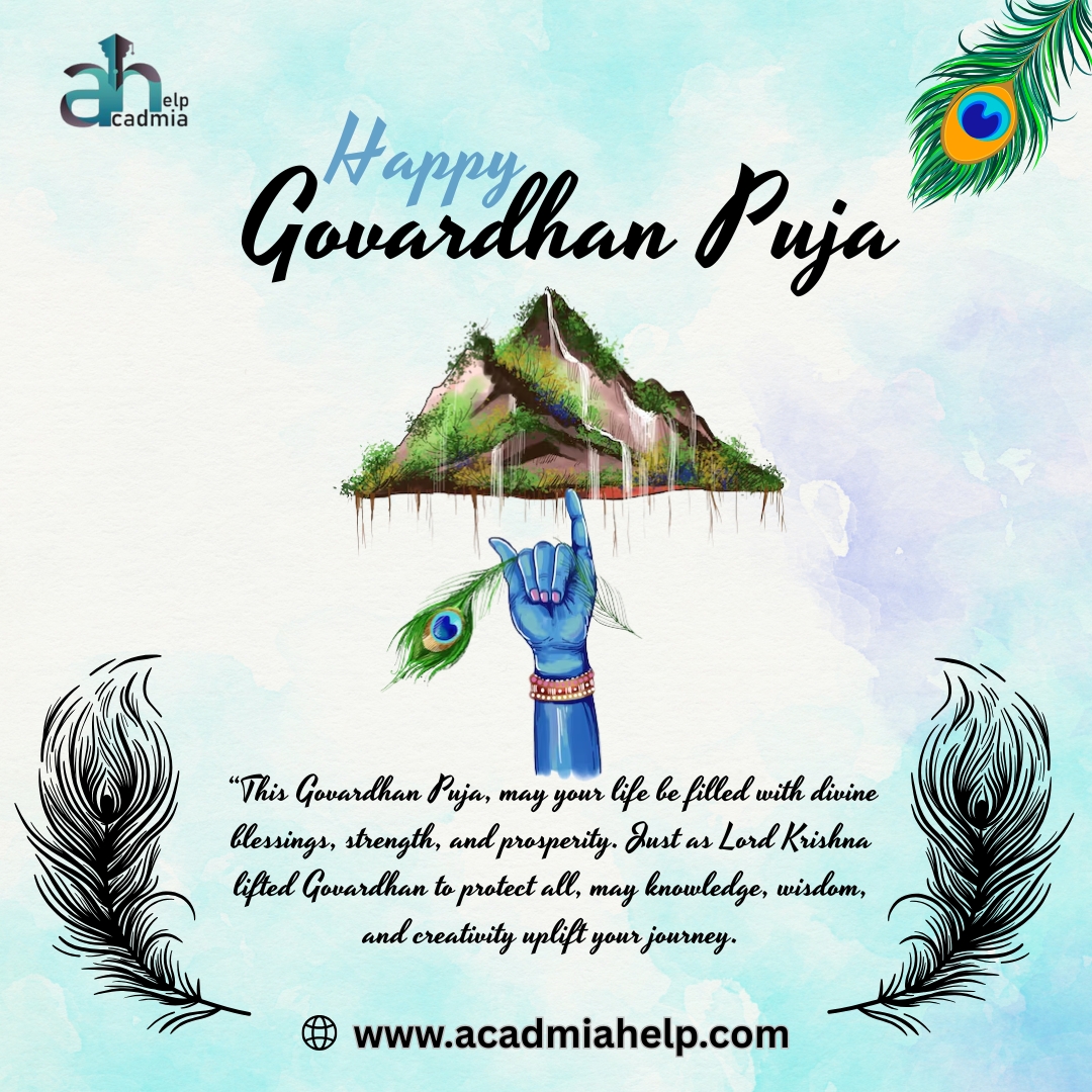 AcadmiaHelp's tweet photo. Celebrating the spirit of Goverdhan Puja! We are grateful for our supportive community that lifts each other up. Together, we make academic journeys smoother and more successful. #GovardhanPuja #CommunitySupport #WriterSupport #StudentHelp #AcadmiaHelp #GratitudePost https://t.co/90ggeZWap0