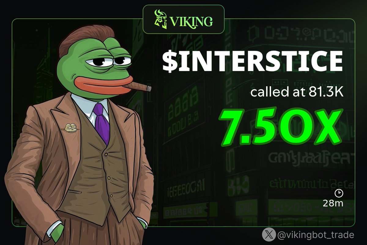 global_pressure's tweet photo. 🎯 #INTERSTICE - 7.5X
📜 9tz2SBWEJeRkUuxmJMsYfxG6KKyupVPAY11YXb1bpump
🔥 From $81.3K -> $609.8K within 28m https://t.co/dsw9FxSblB