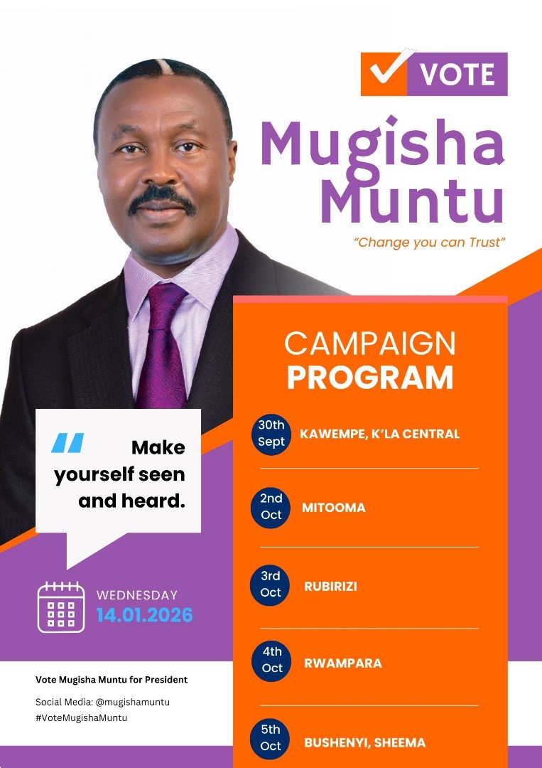 #update.Major Gen Mugisha muntu of ANT will be  in Rubirizi District today and is expected to start with katerera county at 11am.
<a href="/TheAllianceUG/">Alliance for National Transformation</a> 
<a href="/Ant2021Ug/">Gen.MugishaMuntu🇺🇬</a> 
<a href="/WinnieKiiza/">Winnie Kiiza</a> 
<a href="/OfficialAlaso/">Hon. Alaso Alice Asianut</a> 
<a href="/Rubirizimag/">RUBIRIZI EDITION MAGAZINE</a>