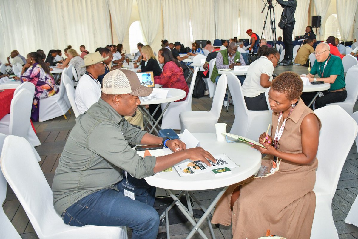 MKTravelExpo's tweet photo. Day 3 at the #mkte2025 #Magicalkenya. It's a bright morning, everyone is excited for today's sessions. The day has kicked off with a Speed Networking session providing a platform for buyers and exhibitors to interact. #InvestInAfricaTourism https://t.co/rXHMFFS4UI