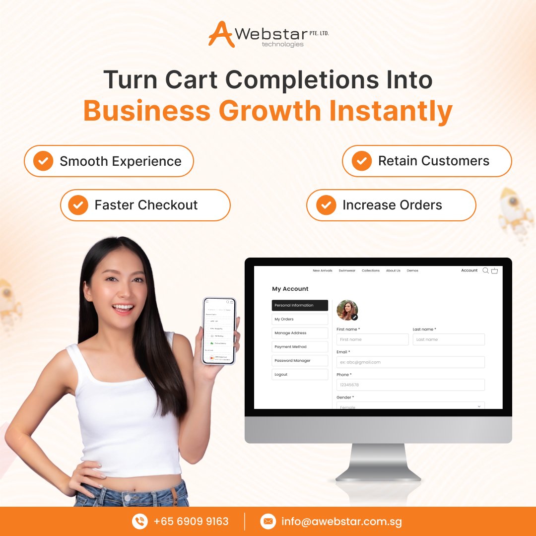 Awebstarsg's tweet image. Turn Cart Completions Into Instant Growth!
Don’t just get clicks, get conversions!
✅ Faster Checkout
✅ Smooth Shopping Experience
Give your customers a reason to come back, and your business a reason to grow!
🌐awebstar.com.sg/ecommerce-web-…
#Awebstar #EcommerceWebDesign