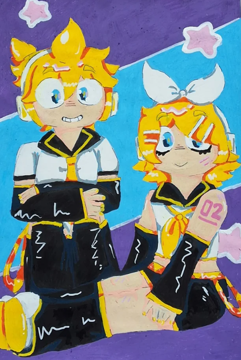 pugjammer's tweet photo. 🍊  🍌
#VOCALOID   #KagamineRin  #Art https://t.co/TzOMzrvROl