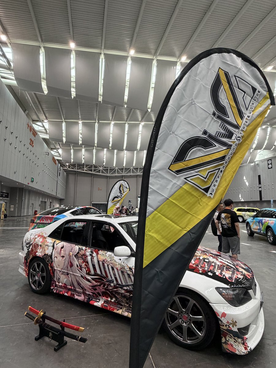 DiviD_jp's tweet image. 痛一会2025に弊社デザイン製作の
車両と出展させていただいております🇨🇳

KAWAII FITMENT様との
コラボ商品も展開中！！😎😎

#DiviD
#KAWAIIFITMENT
#痛一会
#痛一会2025in潭洲
