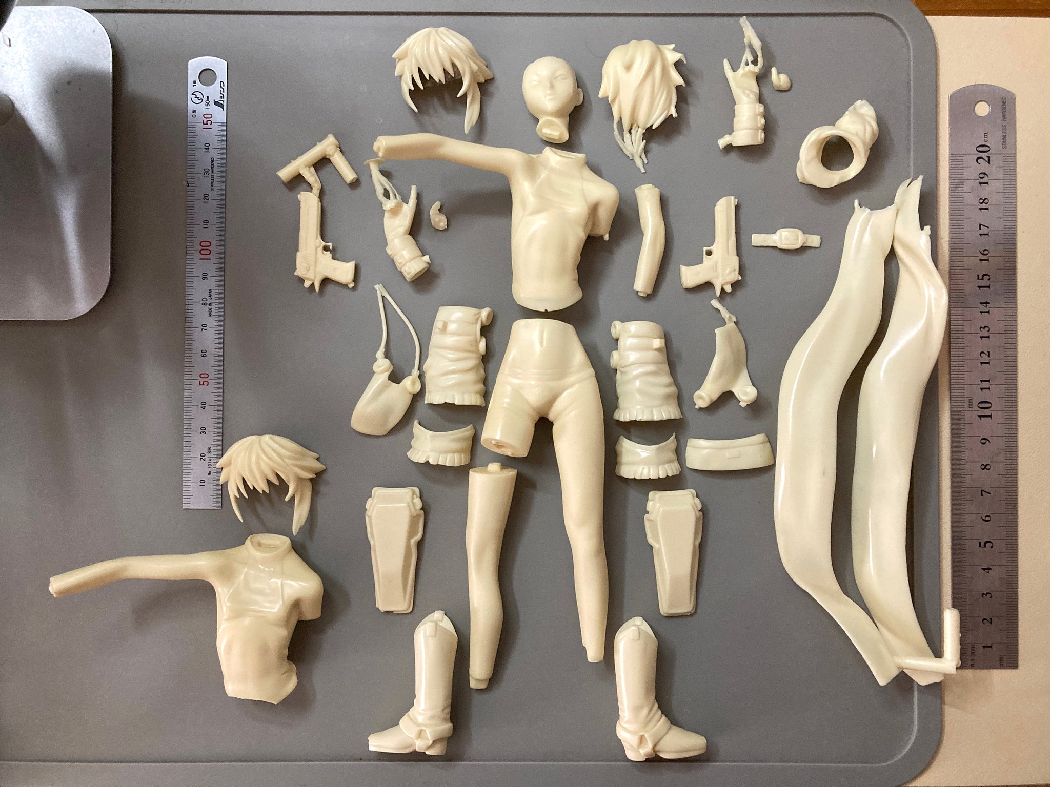 ねこのひと 原型: うねり階段 (あいし) ガレージキット ワンフェス