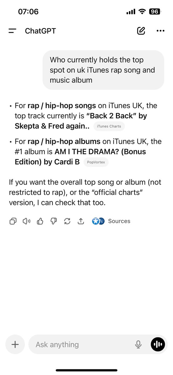 TFknowsbest1's tweet photo. @NICKIMINAJ That’s not real weirdo! It’s Cardi B’s new album https://t.co/Ohjp3ow5iD