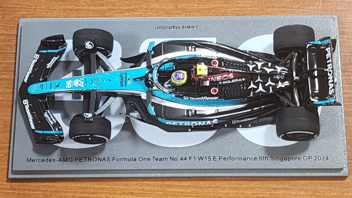 ミニチャンプス 1/43 メルセデス W15 ルイス・ハミルトン 2024 スパーク 1/43 メルセデス AMG W15 バーレーンGP 2024 L