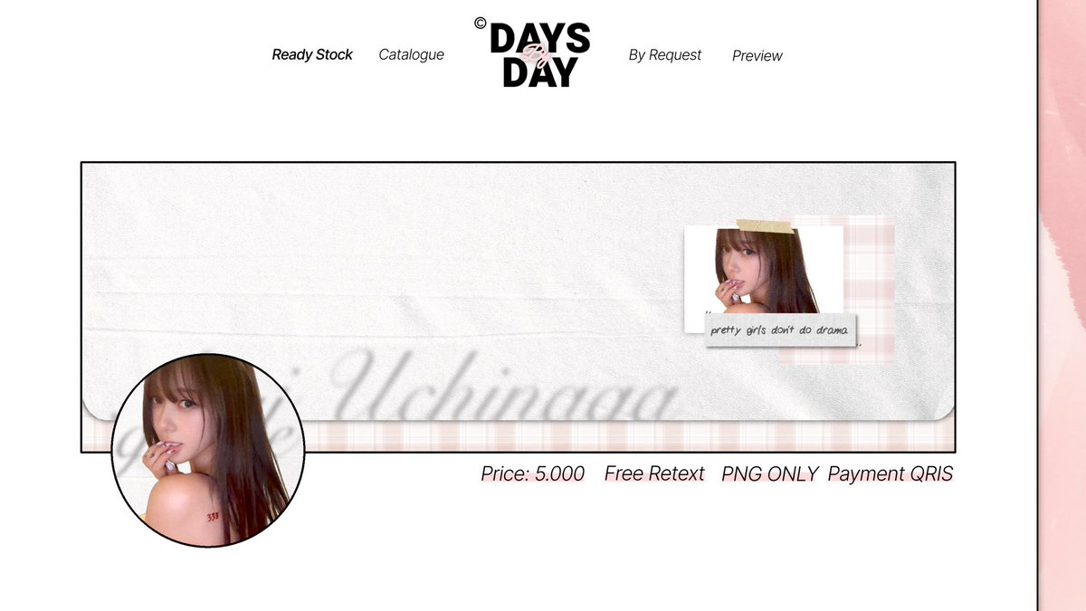 DAYS_BY_DAY's tweet image. Help RT? Thankyou! 🥰

Aku memiliki beberapa layout ready giselle dari foto-foto baru, harganya 4.000-5.000 aja! Mari take lewat DM~ #zonauang