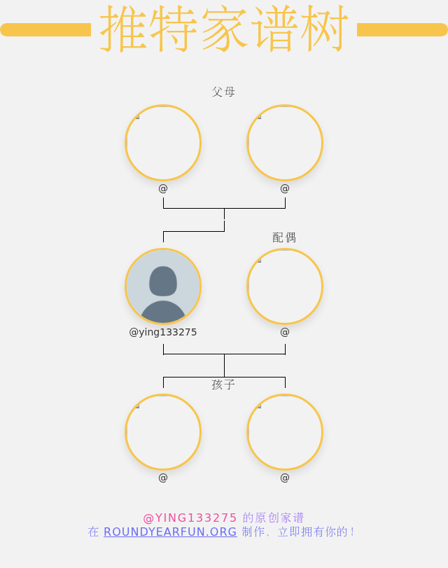 ying133275's tweet photo. 👨‍👩‍👧‍👦 我的推特家庭:
👫 父母: @ @
👰 配偶: @
👶 孩子: @ @

➡️ https://t.co/FY6Wfz2Tsd https://t.co/ZHR0z84jIT