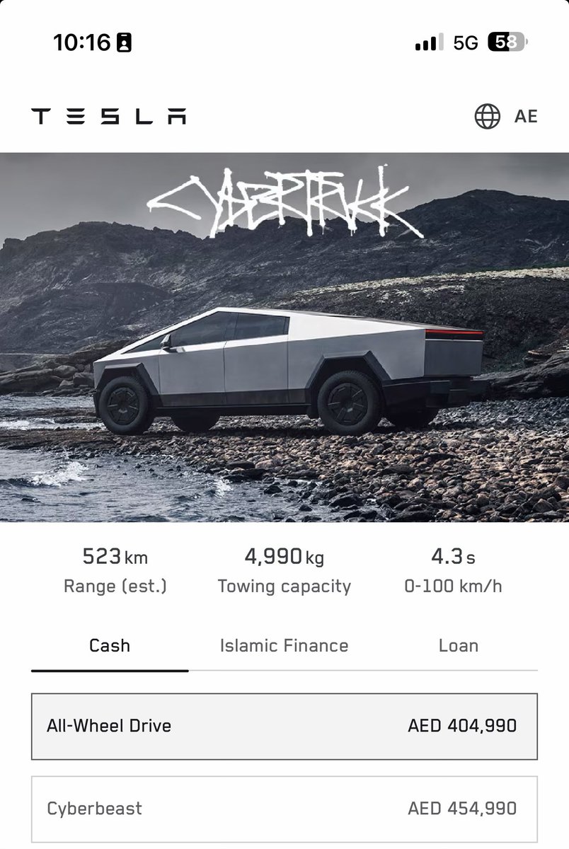 Tesla is now taking orders for Cybertruck in the UAE.  #Tesla #Dubai #UAE