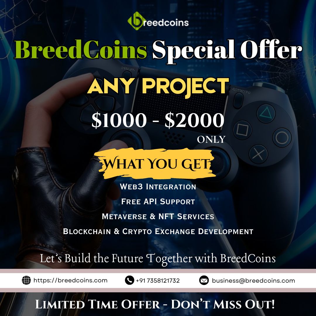 breedcoins's tweet image. Step into the Future of Gaming with BreedCoins! Looking to build your Web3 gaming project?

 For just $1000 - $2000, get access to expert services that will bring your vision to life:

#Web3GameDevelopmentCompany #Web3Development #GameDevelopment #Metaverse #NFT #Blockchain