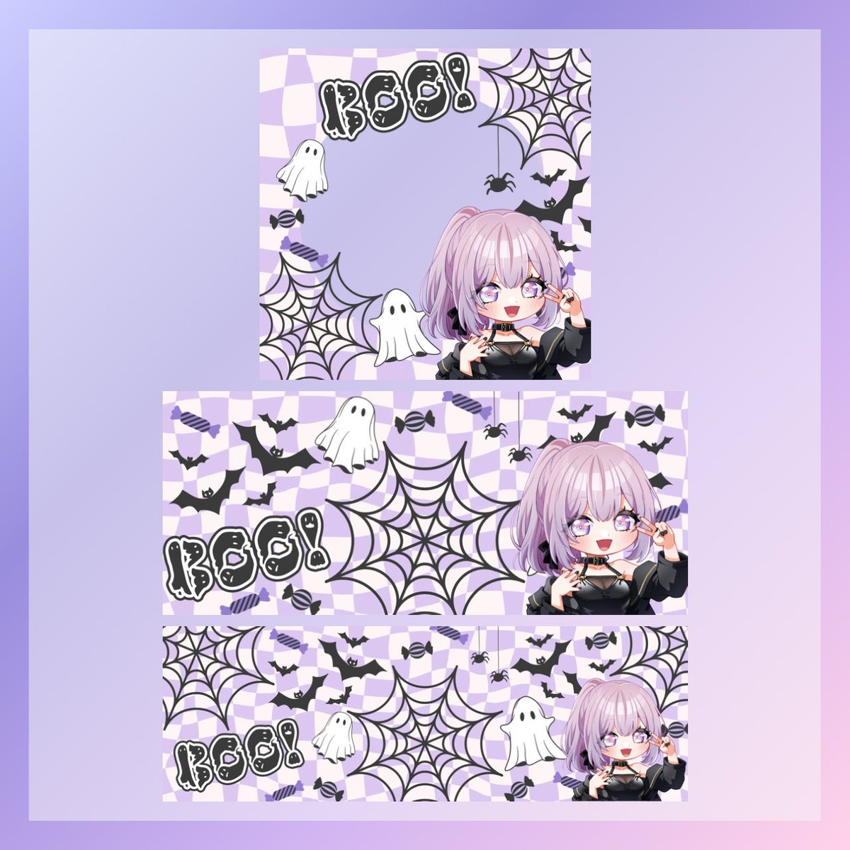【アイコンリング+ヘッダー(IRIAM/X)素材】

紫のチェックがかわいいハロウィン素材作りました👻

💜リポスト＋いいねで使用可能
❌二次利用、色変更、素材そのままの配布/使用

DLはツリーから🔗

#IRIAM素材 #Vtuber素材 #VtuberAssets