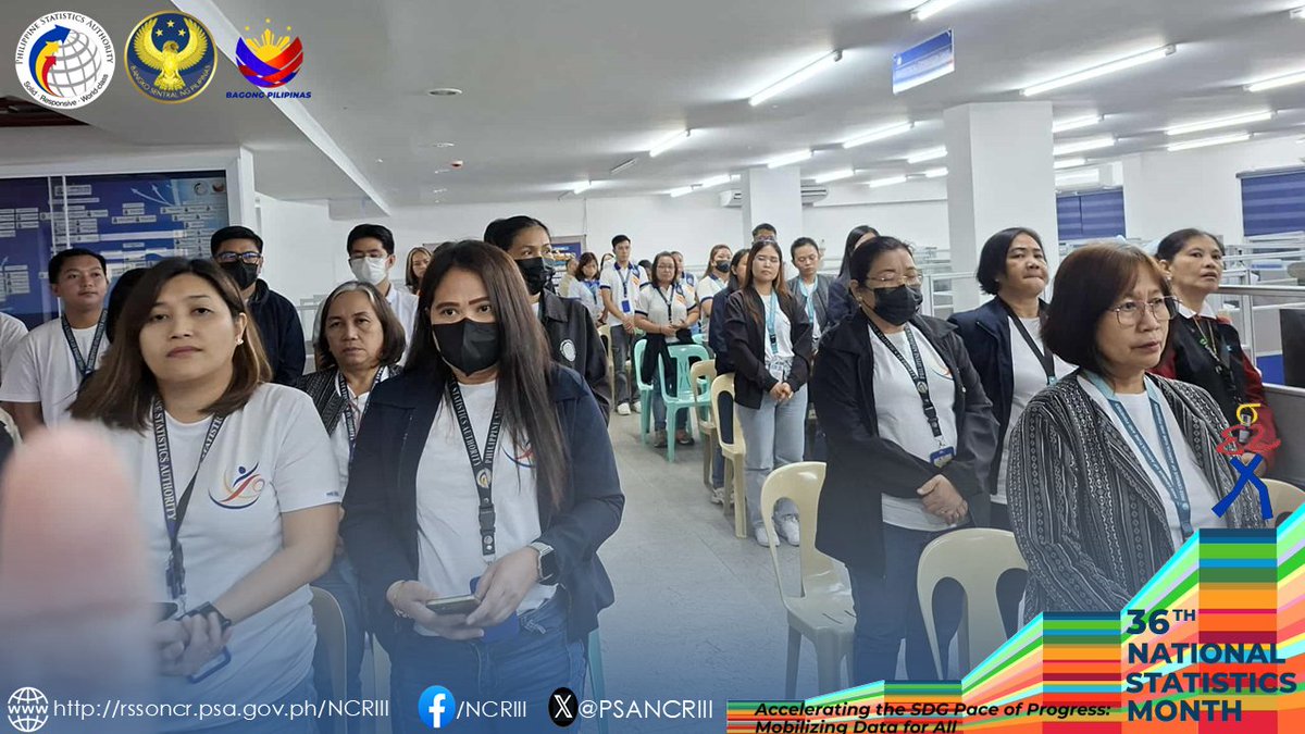 PSANCRIII's tweet image. [2/2]
The activity served as a moment of reflection and gratitude, as the office continues to uphold its mission of delivering quality statistics that contribute to evidence-based policies and sustainable development.

#36thNSM #StatsForAll