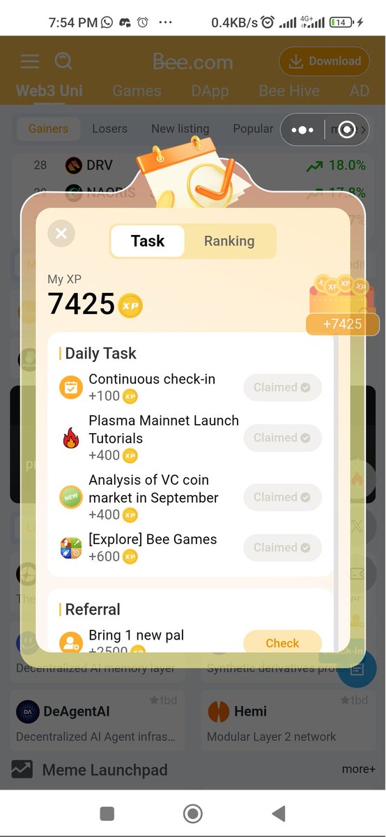 anoz2009mp's tweet photo. Come to Bee com to collect your 20% XP rewards!Stay ahead with the latest crypto trends and discover promising potential projects. Arm yourself with knowledge and insights in this bull run! https://t.co/JvkV4twzTG https://t.co/86i1Tbemwp
