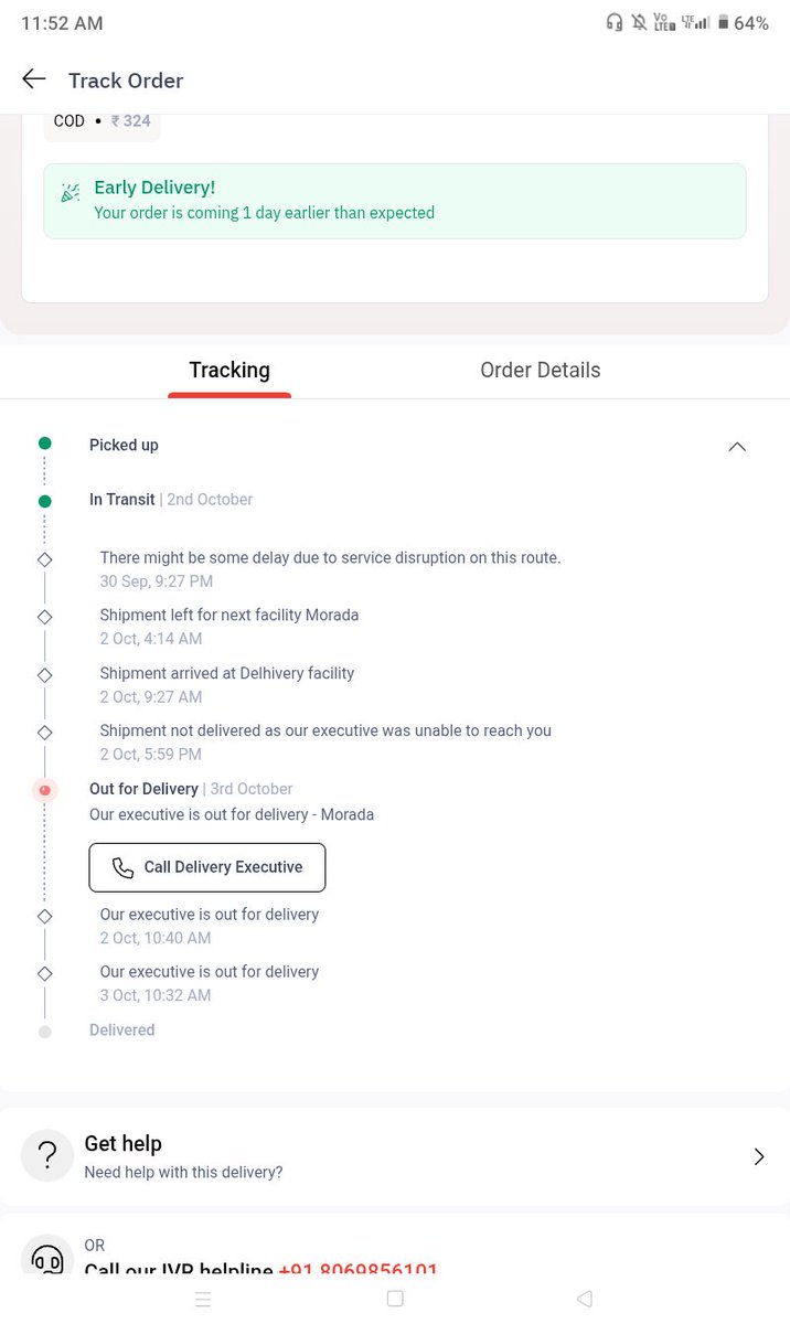 SurendraSu78370's tweet image. Yesterday: Out for delivery → agent complains I’m Unavailable.
Today: “Out for delivery” again… 🤔
Me: sitting here, fully available, popcorn in hand 🍿 #DelhiveryDirect #OutForDelivery