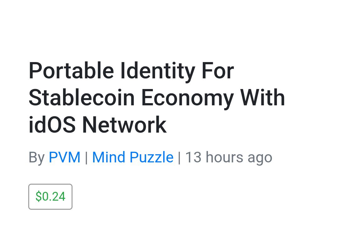 clint_kal's tweet photo. gidOS 
Most of our “identity” online isn’t really ours.
It sits in company databases, waiting to be hacked, sold, or forgotten. And we keep reuploading the same docs again and again.

@idOS_network flips that.
It’s not about KYC farms, it’s about portable identity you control. You decide what to share, when, and with whom.

What I like most? They’re not chasing hype. They’re quietly fixing the plumbing  the messy infrastructure every app relies on but nobody wants to touch.

If Web3 is about freedom, maybe it starts here: identity that moves with you, not trapped somewhere else.

For builders: idOS is flexible infra. If you’re building DeFi apps, onboarding flows, or anything that needs secure identity → idOS gives you the backbone to scale.
