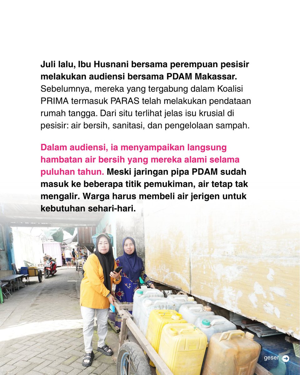 IbpIndonesia's tweet image. Perubahan nyata bisa lahir dari suara warga 💪
Yuk baca cerita advokasi oleh perempuan pesisir dalam menghadirkan air bersih👆

#koalisiPRIMA #ibpindonesia #openbudgets #airbersih #perempuanpesisir #advokasi #anggaran #inklusif