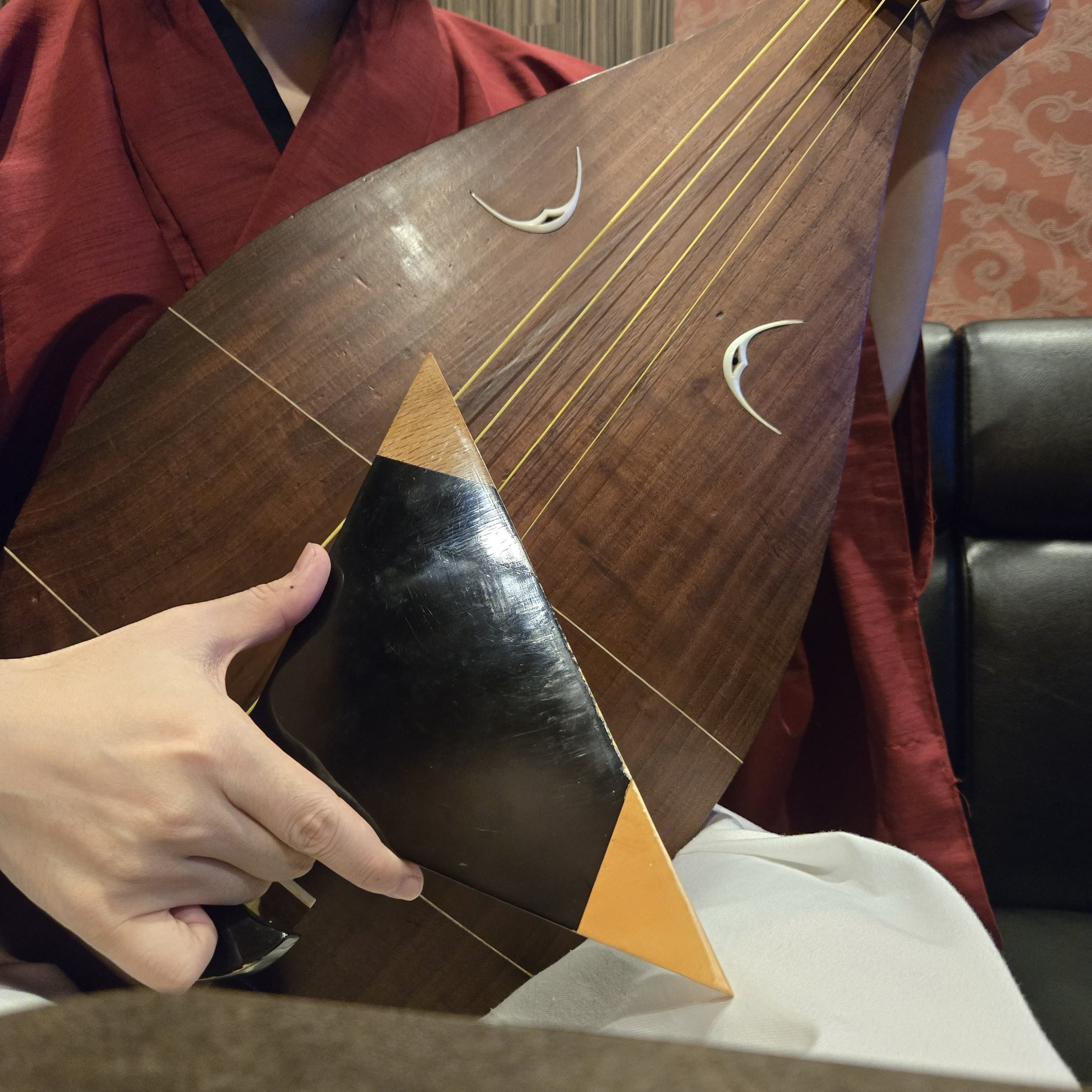 ★レア　鯨髭板製　薩摩琵琶用撥　試奏動画あり ☆レア鯨髭板製薩摩琵琶用撥試奏動画あり