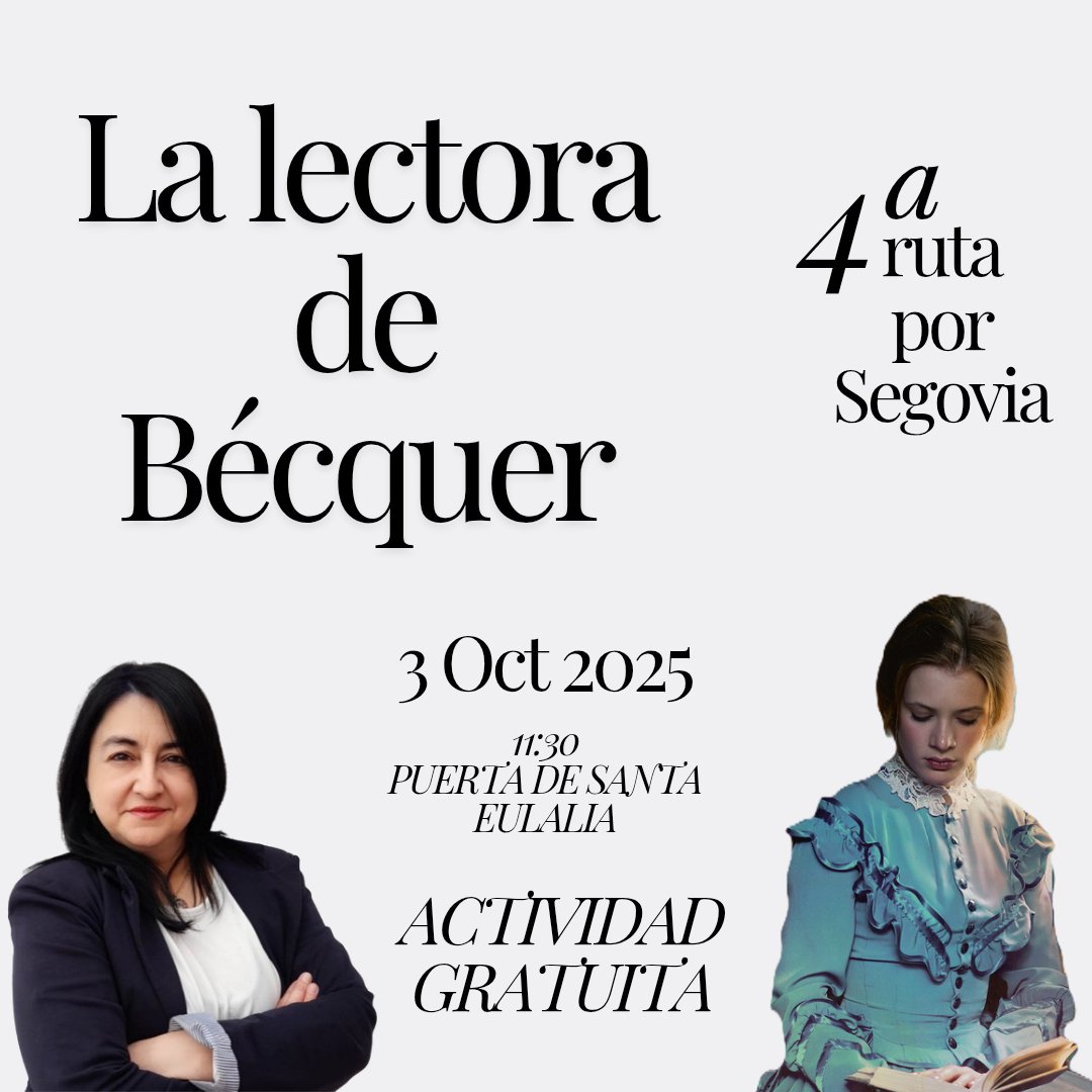 Lista para salir de ruta con los lectores de la lectora y hablarles de Segovia. Primero pasaré a las 11 por el Giner de los Ríos y después nos marcharemos juntos hasta Santa Eulalia, inicio de la ruta. <a href="/HarperCollinsIB/">HarperCollins Ibérica 📖</a>