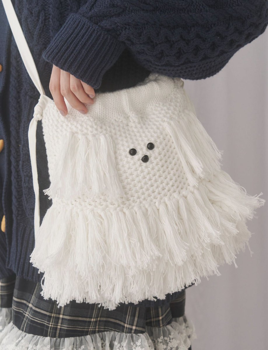 ▷新作アイテム わんわんポシェット オフホワイト/ベージュ ¥9,350